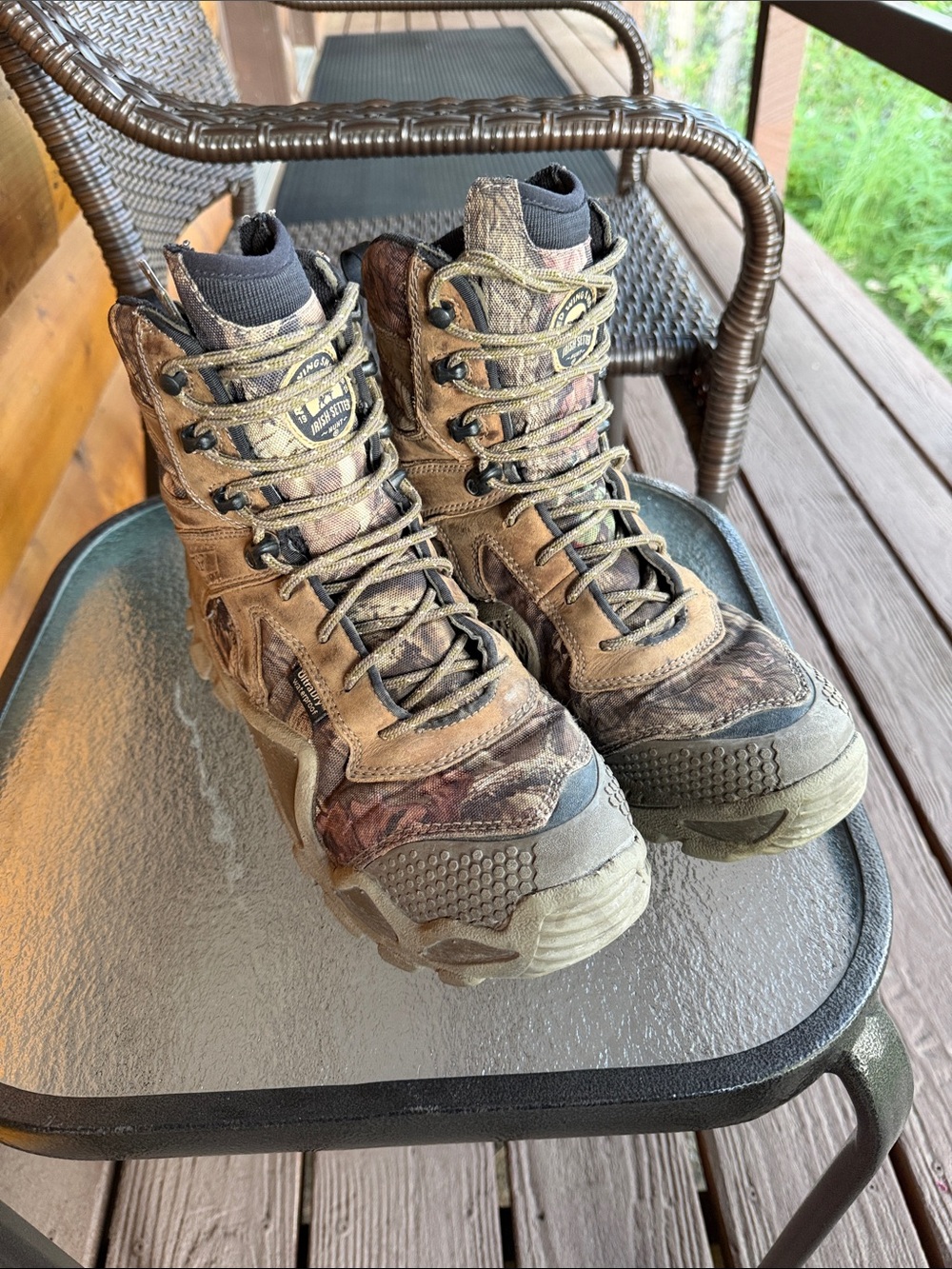 Irish Setter Men’s UltraDry Waterproof VaprPro Camo Hunting Boots 9